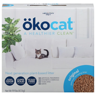 Okocat Natural Wood Clumping Cat Litter - 9.9 Lb - Image 2