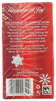 Twining Tea Tea Gingerbread Joy 20ct - 20 Count - Image 3