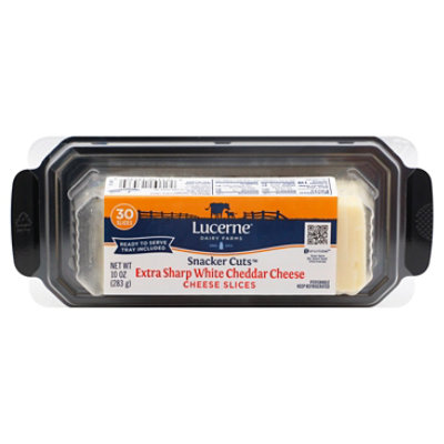 Lucerne Cheese Snackr Cut White Chd X Shrp - 10 Oz