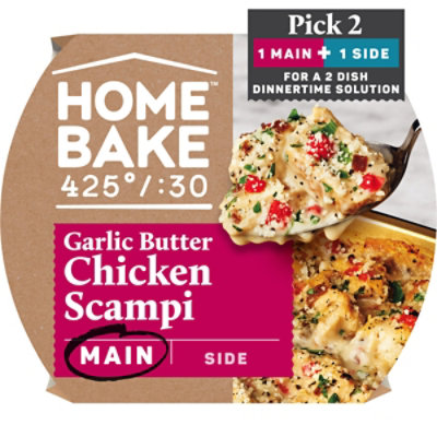 HomeBake 425°/:30 Garlic Butter Chicken Scampi Frozen Main - 19.8 Oz - Image 1