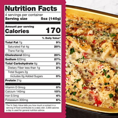 HomeBake 425°/:30 Garlic Butter Chicken Scampi Frozen Main - 19.8 Oz - Image 2