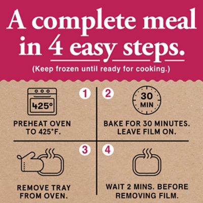 HomeBake 425°/:30 Garlic Butter Chicken Scampi Frozen Main - 19.8 Oz - Image 4