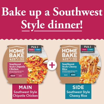 Home Bake Southwest Style Chipotle Chicken Frozen Entree - 19.8 Oz. - Image 7