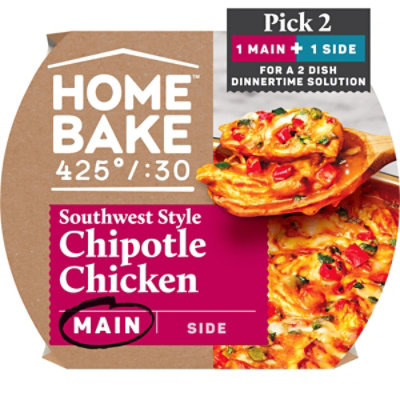 Home Bake Southwest Style Chipotle Chicken Frozen Entree - 19.8 Oz. - Image 1