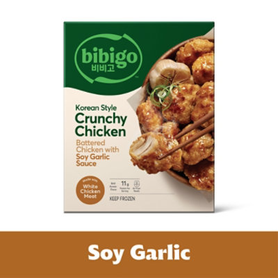 Bibigo Korean Style Crunchy Chicken with Soy Garlic Sauce - 18 Oz - Image 1