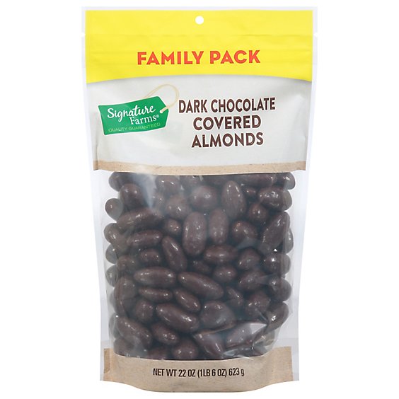 Dark Chocolate Almonds Prepackaged - 22 Oz.