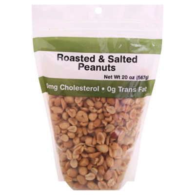 Roasted & Salted Peanuts Prepackaged - 22 Oz.