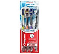 Colgate 360° Manual Toothbrush with Floss Tip Soft - 4 Count