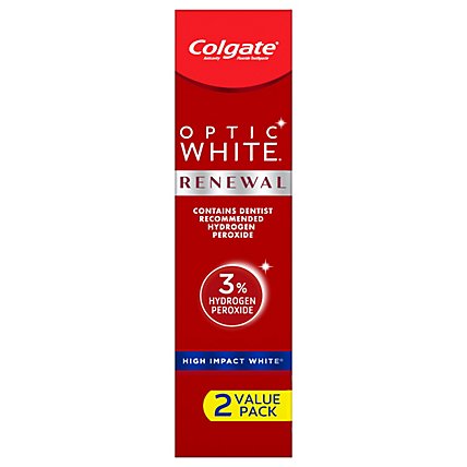Colgate Optic White Renewal Teeth Whitening Toothpaste High ImpaCount White - 2-3 Oz - Image 5