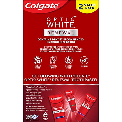 Colgate Optic White Renewal Toothpaste - 2-3 Oz - Image 5