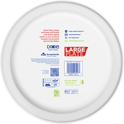 Dixie Ultra Large Printed Paper Plates 11.5inch - 12 Count - Image 4