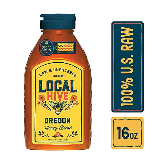 Local Hive Honey Raw & Unfiltered Oregon - 16 Oz