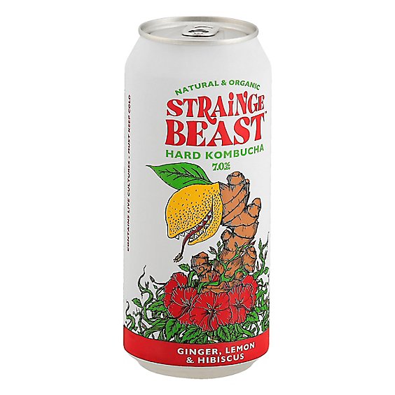 Strainge Beast Kombucha In Cans - 16 Fl. Oz.