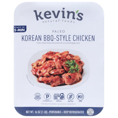 Kevins Natural Foods Korean Style Bbq Chicken - 16 Oz.