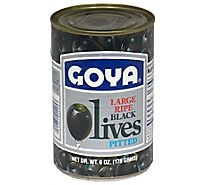 Goya Black Large Pitted Olives - 6 Oz