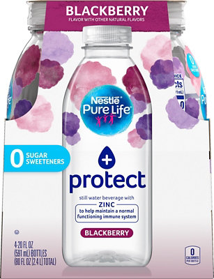Nestle Pure Life + Protect Water With Zinc Blackberry Flavor Pack