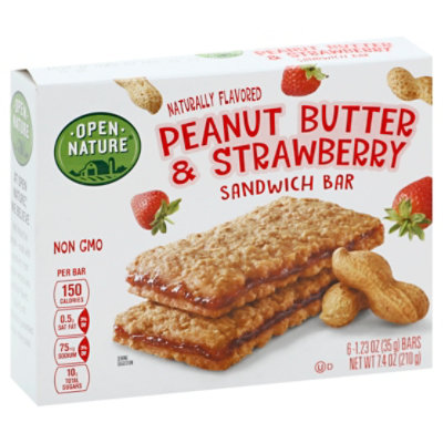  Open Nature Sandwich Bar Peanut Butter Strawberry - 6-1.23 Oz 