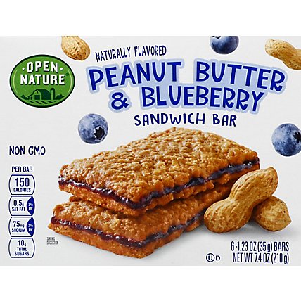 Open Nature Sandwich Bar Peanut Butter Blueberry - 6-1.23 Oz - Image 6