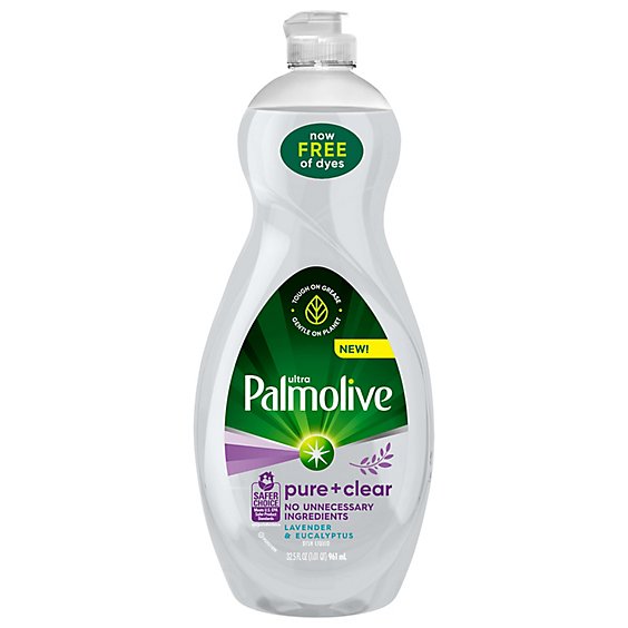 Palmolive Dish Liquid Ultra Pure + Clear Lavender & Eucalyptus - 32 Oz