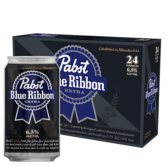 Pabst Blue Ribbon Extra Cans -  24-12 Oz