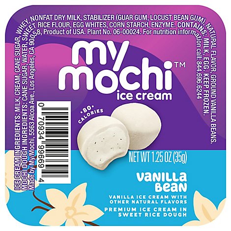 Vanilla Bean Mochi Ice Cream - 1.5 Oz.