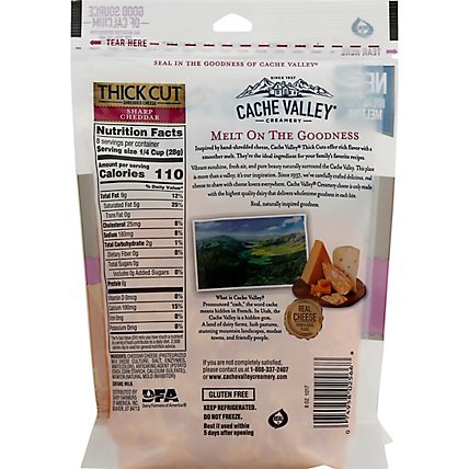 Cache Valley Sharp Cheddar Thick Cut - 8 Oz - Image 5