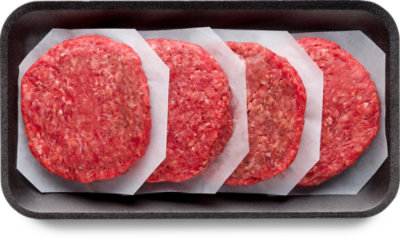 Lauras 80% Lean 15% Fat Ground Beef Patties - 16 Oz.