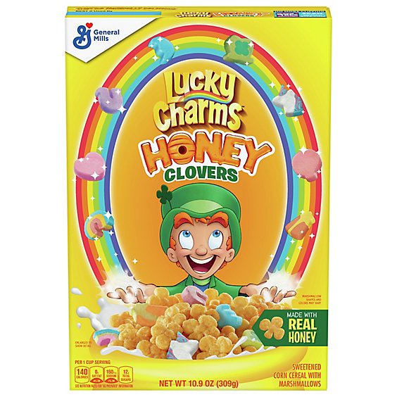 Lucky Charms Cereal Corn Honey Clovers - 10.9 Oz