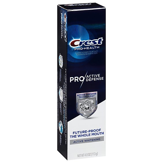 Crest Pro Health Toothpaste Pro Active Defense Active Whitening - 4 Oz