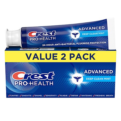 Crest Pro-Health Advanced Deep Clean Mint Toothpaste - 2-5.1 Oz