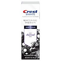 Crest 3D White Whitening Therapy Charcoal Fluoride Toothpaste Invigorating Mint - 4.1 Oz - Image 1