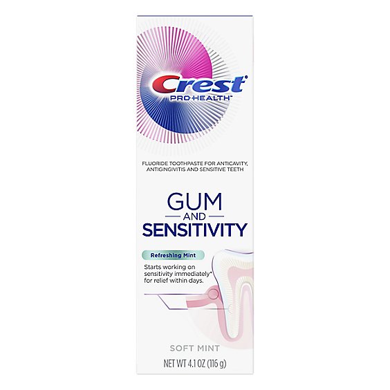 Crest Pro Health Gum & Sensitivity Refreshing Mint Toothpaste - 4.1 Oz