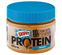 Skippy Protein Peanut Butter Crmy - 14 Oz