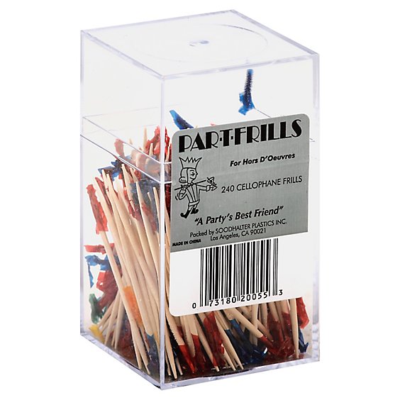 Soodhalter Toothpick Frilled - 240 Count