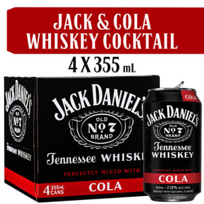 Jack Daniel's and Cola Ready to Drink 14 Proof Can Multipack - 4