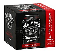 Jack Daniels & Cola Rtd - 4-12 Fl. Oz.