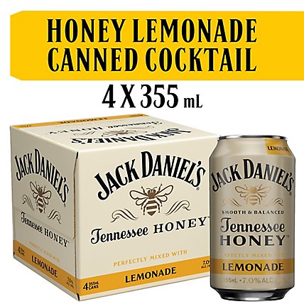 Jack Daniels Honey & Lemonade Rtd - 4-12 Fl. Oz. - Image 2