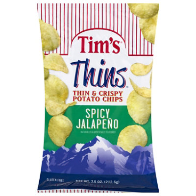 Tims Cascade Jalapeno Thins - 7.5 Oz