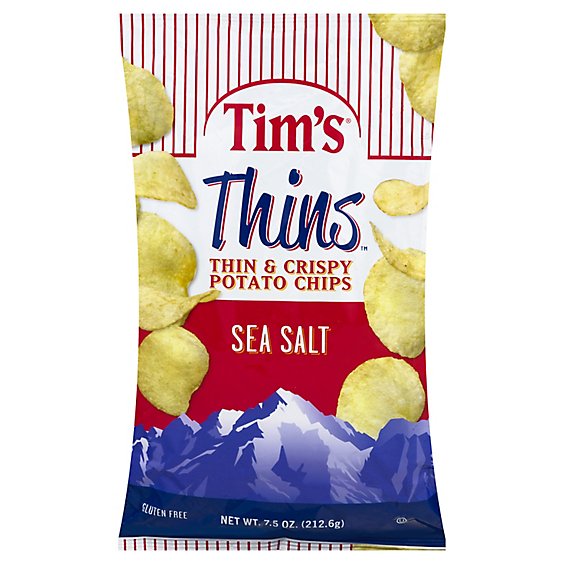 Tims Cascade Sea Salt Thins - 7.5 Oz