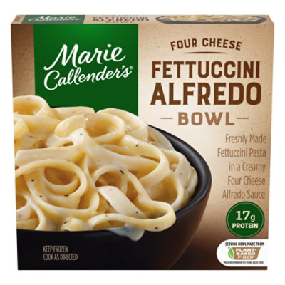 Marie Callender's Four Cheese Fettuccini Alfredo Bowl Frozen Pasta Meal - 11.3 Oz - Image 1