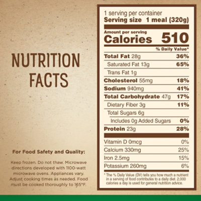 Marie Callender's Four Cheese Fettuccini Alfredo Bowl Frozen Pasta Meal - 11.3 Oz - Image 1