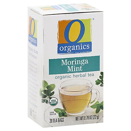 O Organics Tea Moringa Mint - 20 Count - Image 1