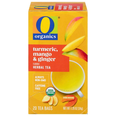 O Organics Tea Turmeric Mango Ginger - 20 Count - Image 3