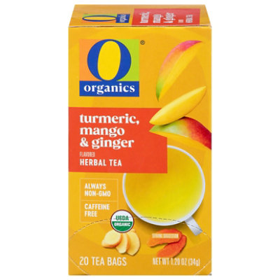 O Organics Tea Turmeric Mango Ginger - 20 Count - Image 1