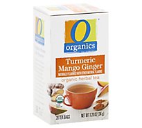 O Organics Tea Turmeric Mango Ginger - 20 Count