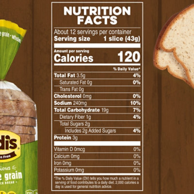 Udi's Gluten Free Frozen Whole Grain Sandwich Bread - 18 Oz - Image 4