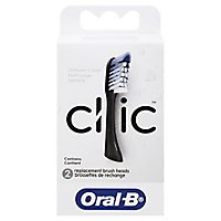 Oral-B Clic Toothbrush Replacement Brush Heads Black - 2 Count - Image 3