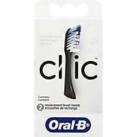 Oral-B Clic Toothbrush Replacement Brush Heads Black - 2 Count - Image 2