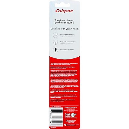 Colgate 360 Advanced Charcoal Battery Powered Manual Toothbrush - Each - Image 3