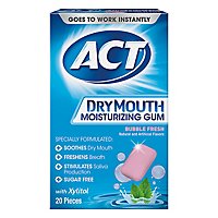 Act Dry Mouth Gum Bubble Fresh - 20 Count - Image 1